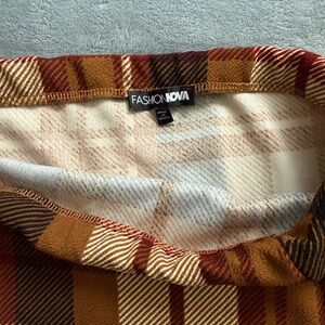 Fashion Nova Multicolor Plaid Scarf
